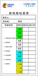 配电箱检查表