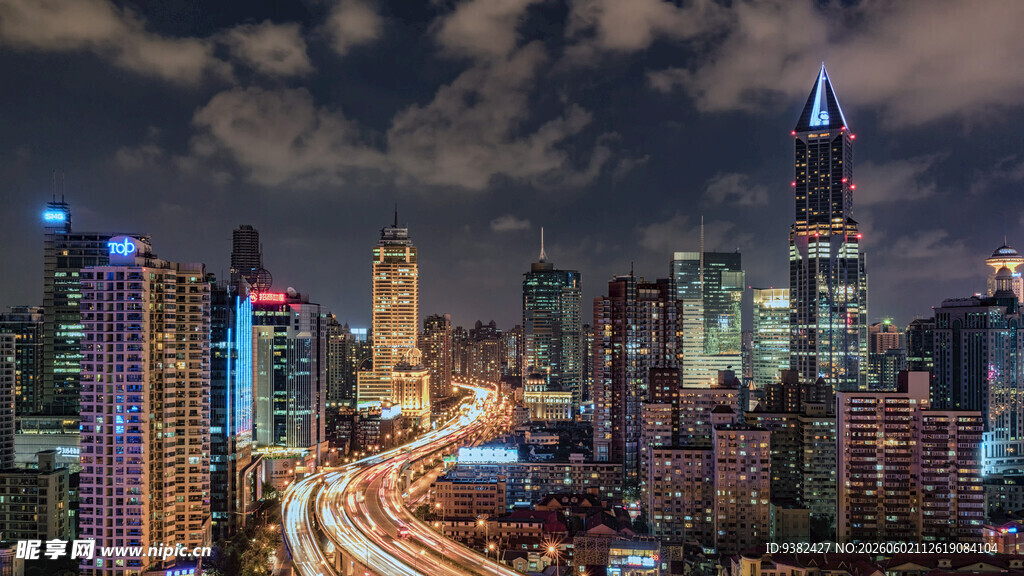 繁华都市夜景