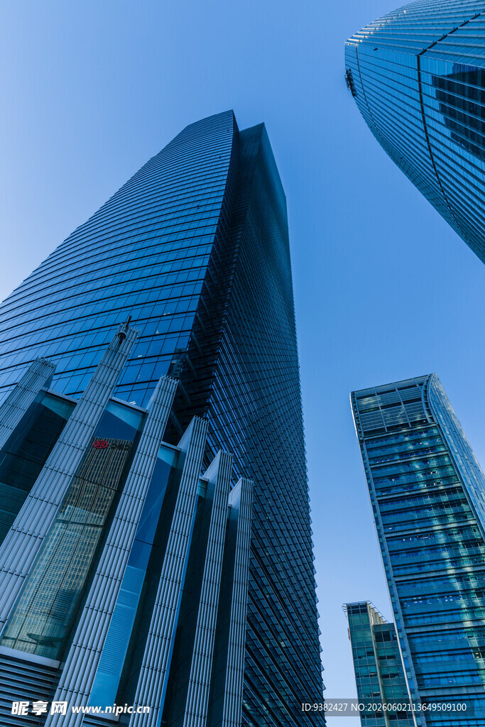 都市摩天大楼建筑群