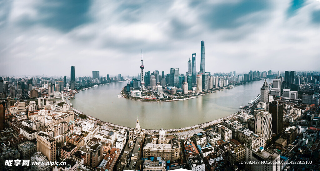 上海外滩全景风光