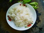 一盘白米饭