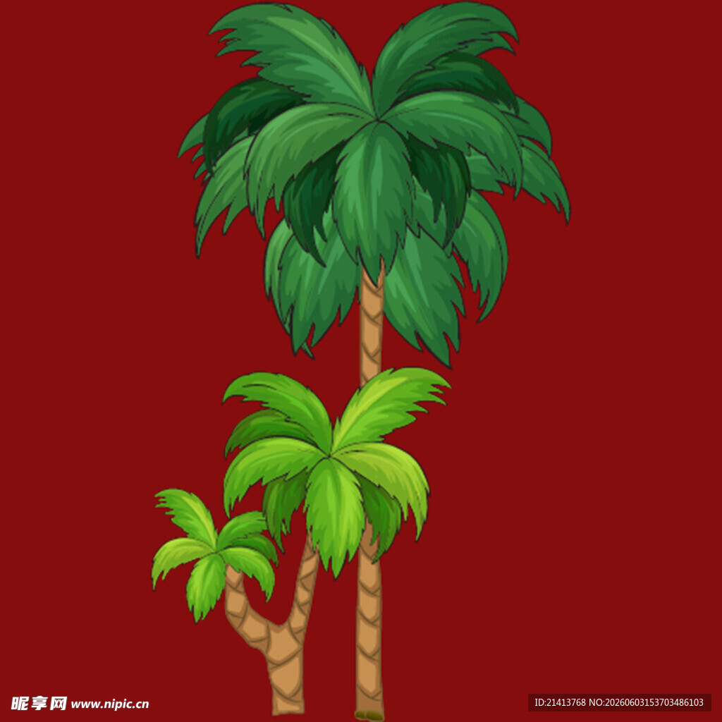 三棵棕榈树