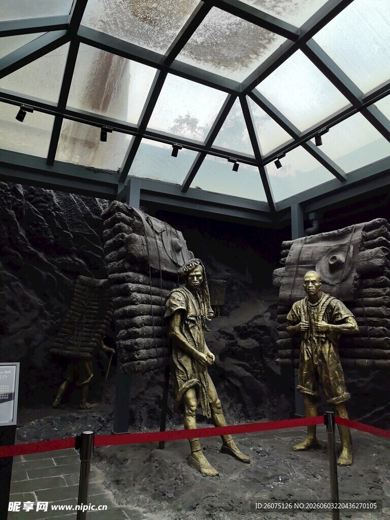 室内青铜雕塑展示