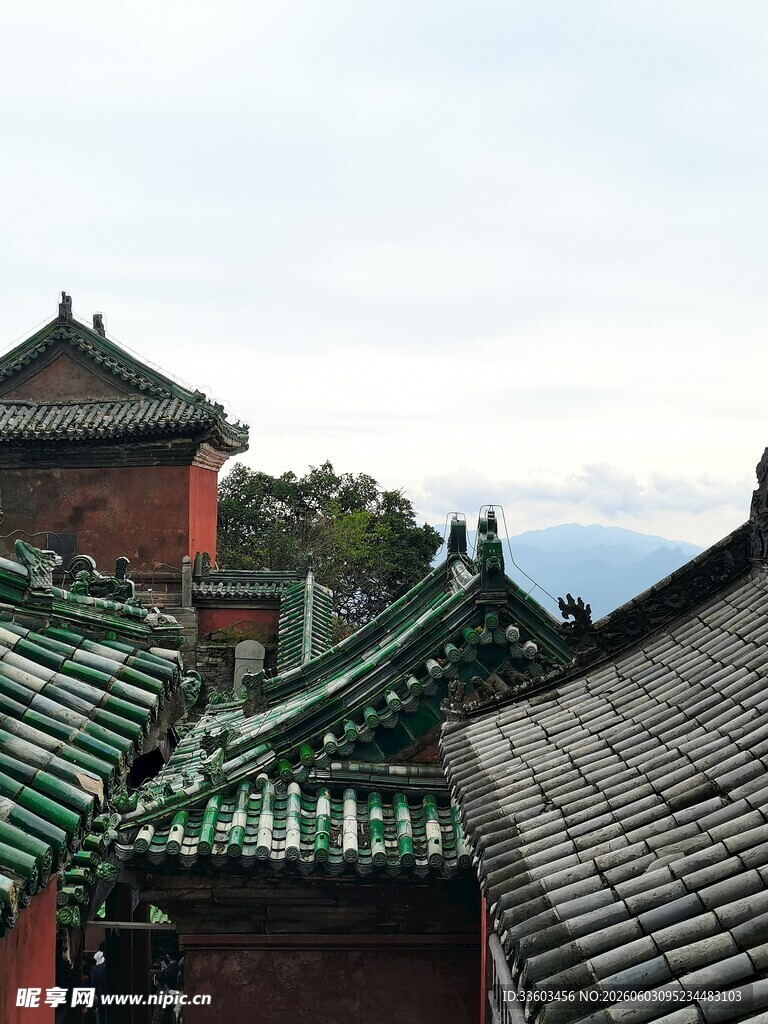 中式古建筑屋顶景观