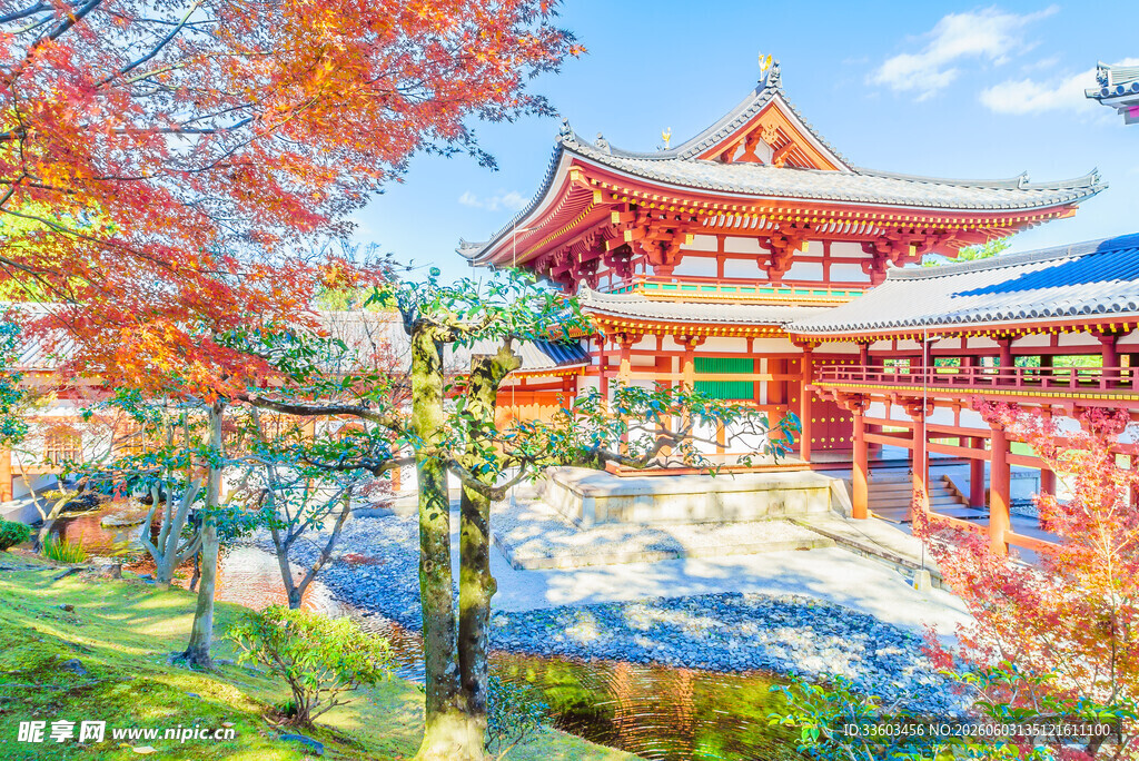 日式古建园林美景