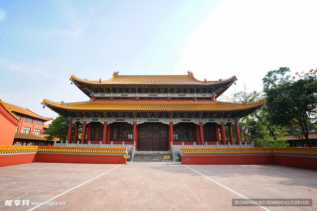 中式古建筑庙宇景观