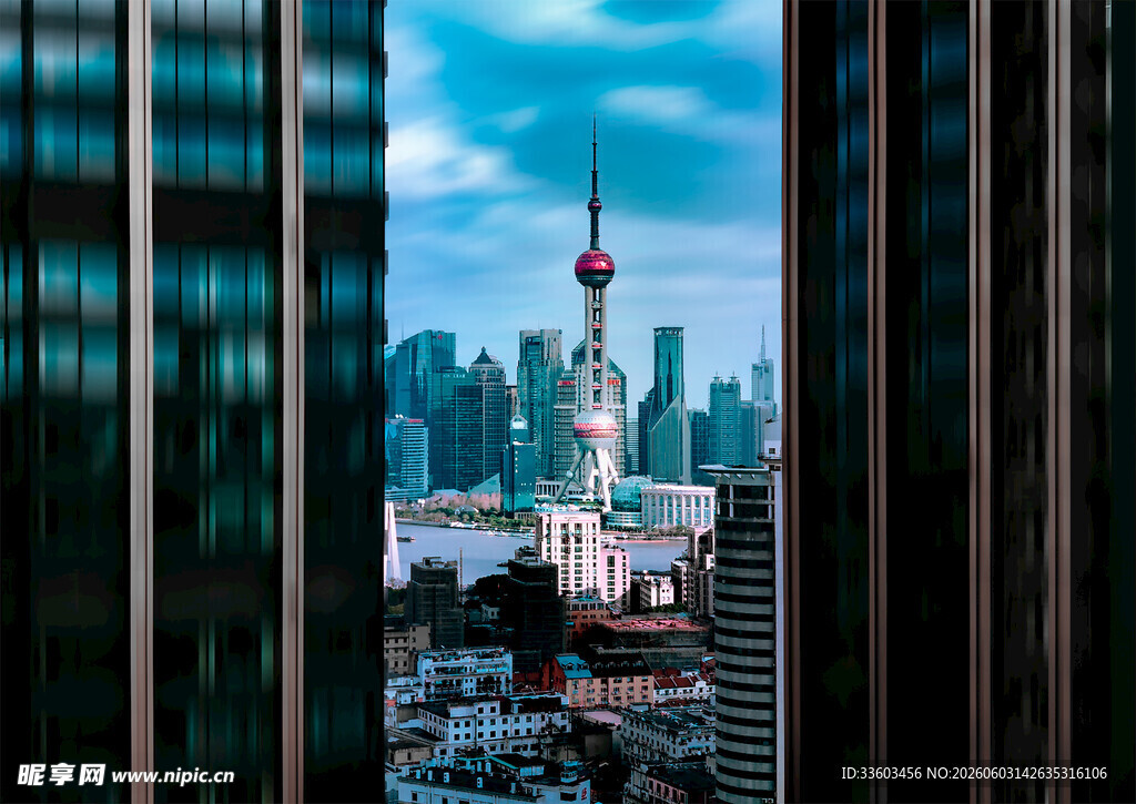 上海城市天际线景观