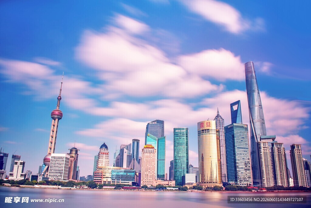 上海城市天际线美丽景观