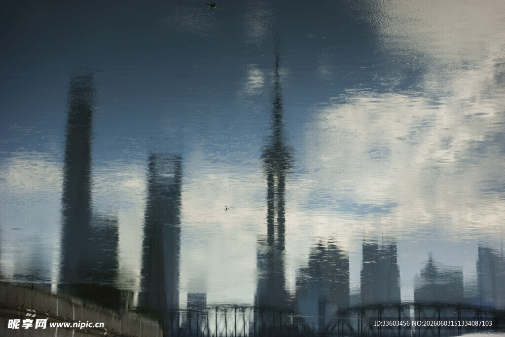 上海城市天际线壮观景象