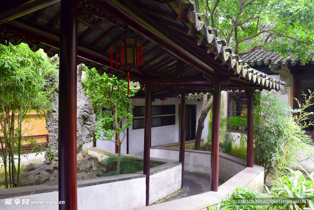 中式庭院凉亭景观