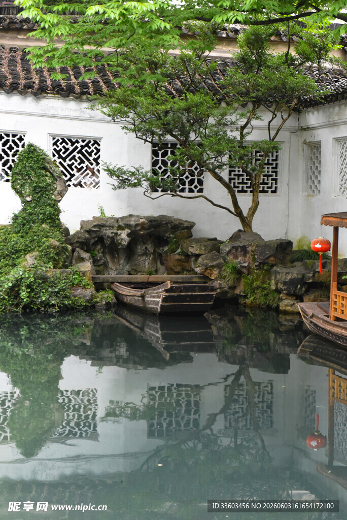 中式庭院水景静谧雅致