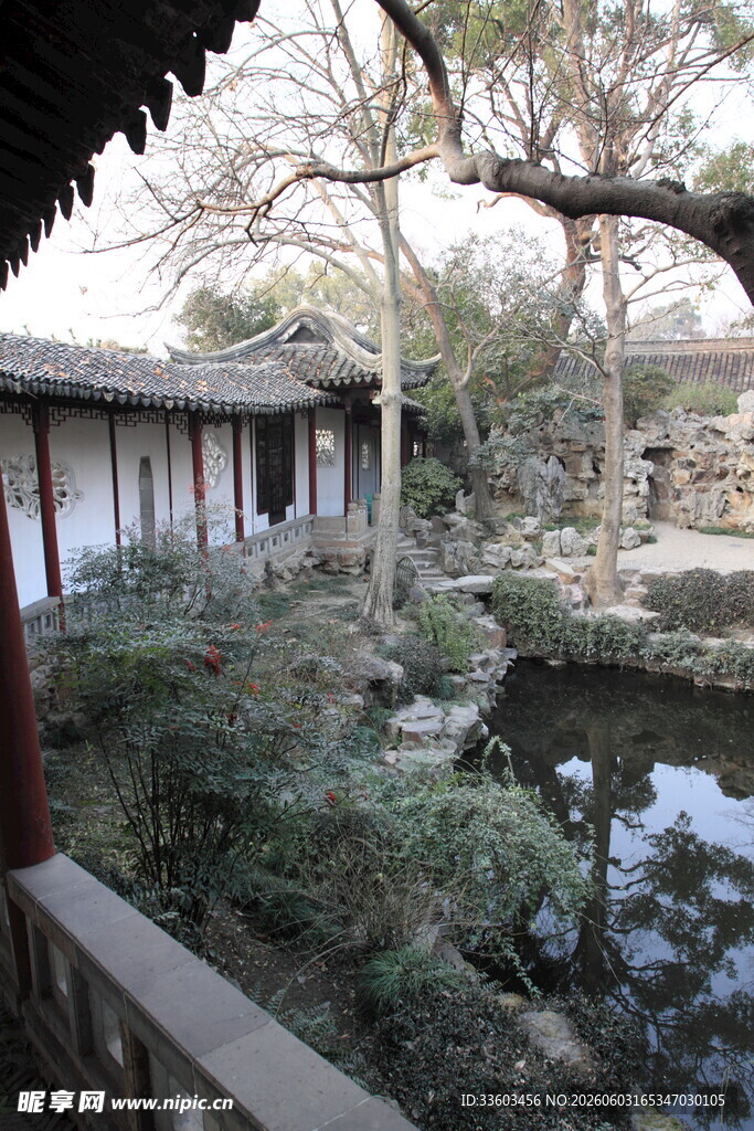 中式庭院景观静谧雅致