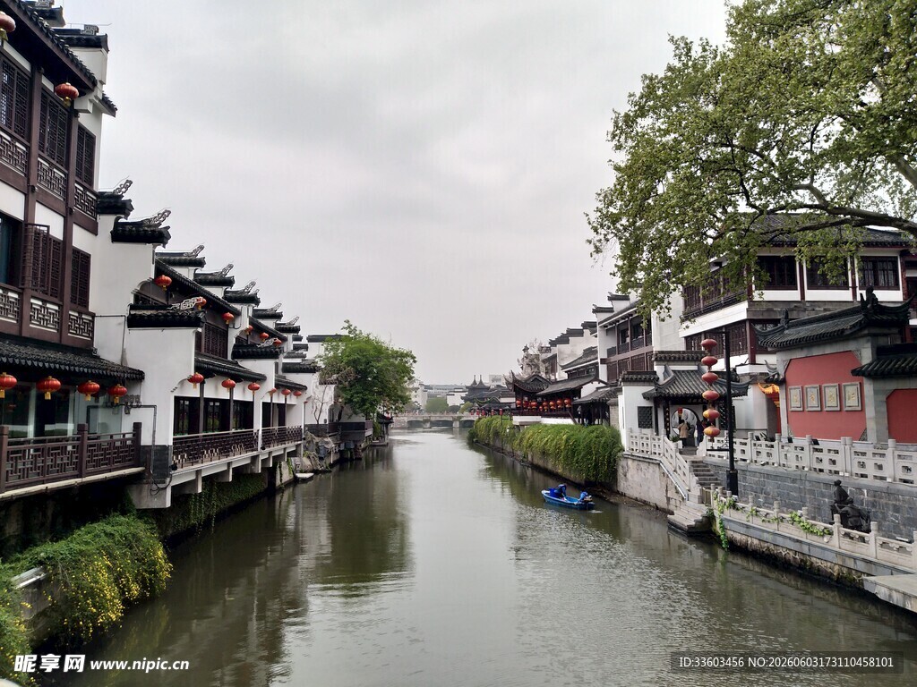 江南水乡古河道风景