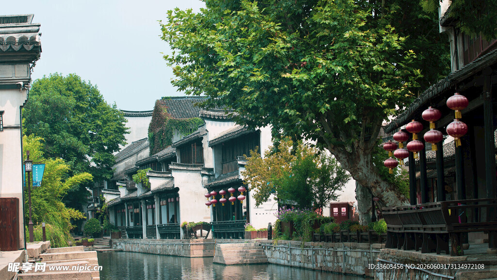 江南水乡古街风景
