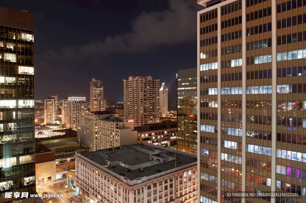 城市璀璨夜景