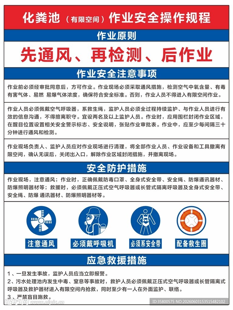 化粪池作业安全操作规程