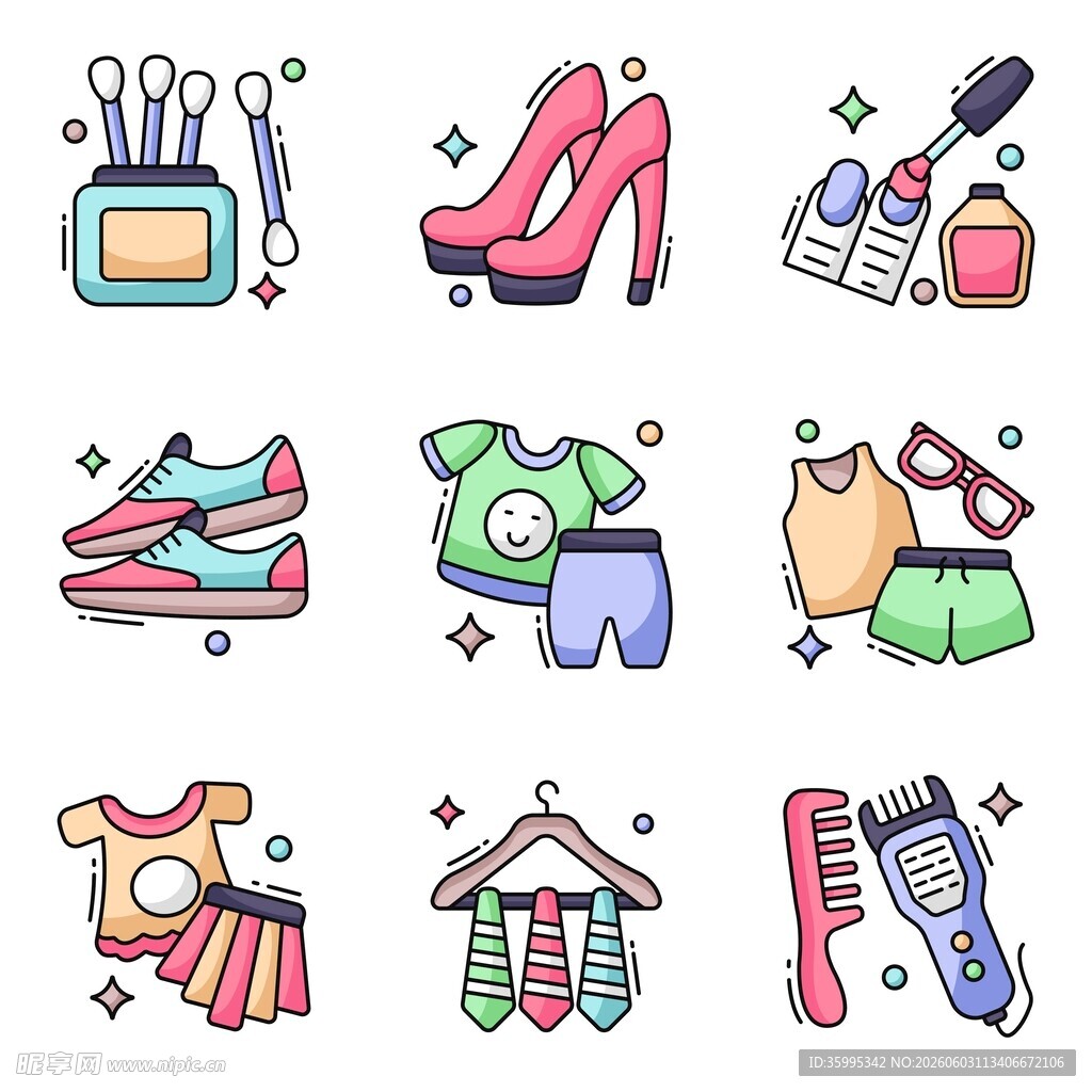 美妆服饰图标
