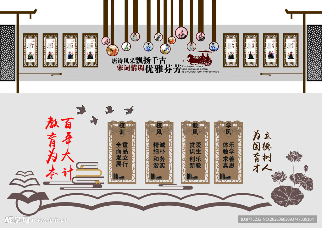 阅读形象墙模板
