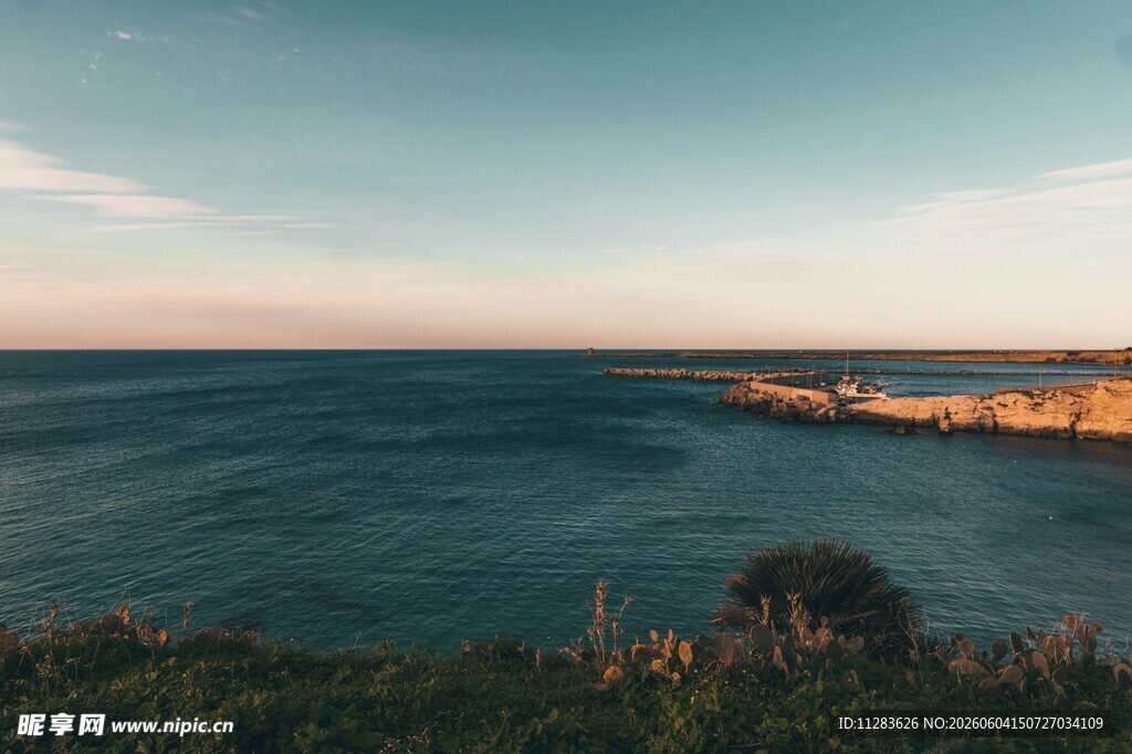 海边黄昏美景