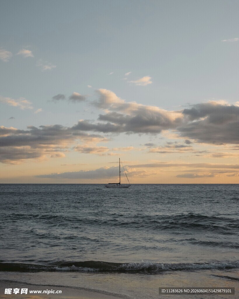 海边日落时分