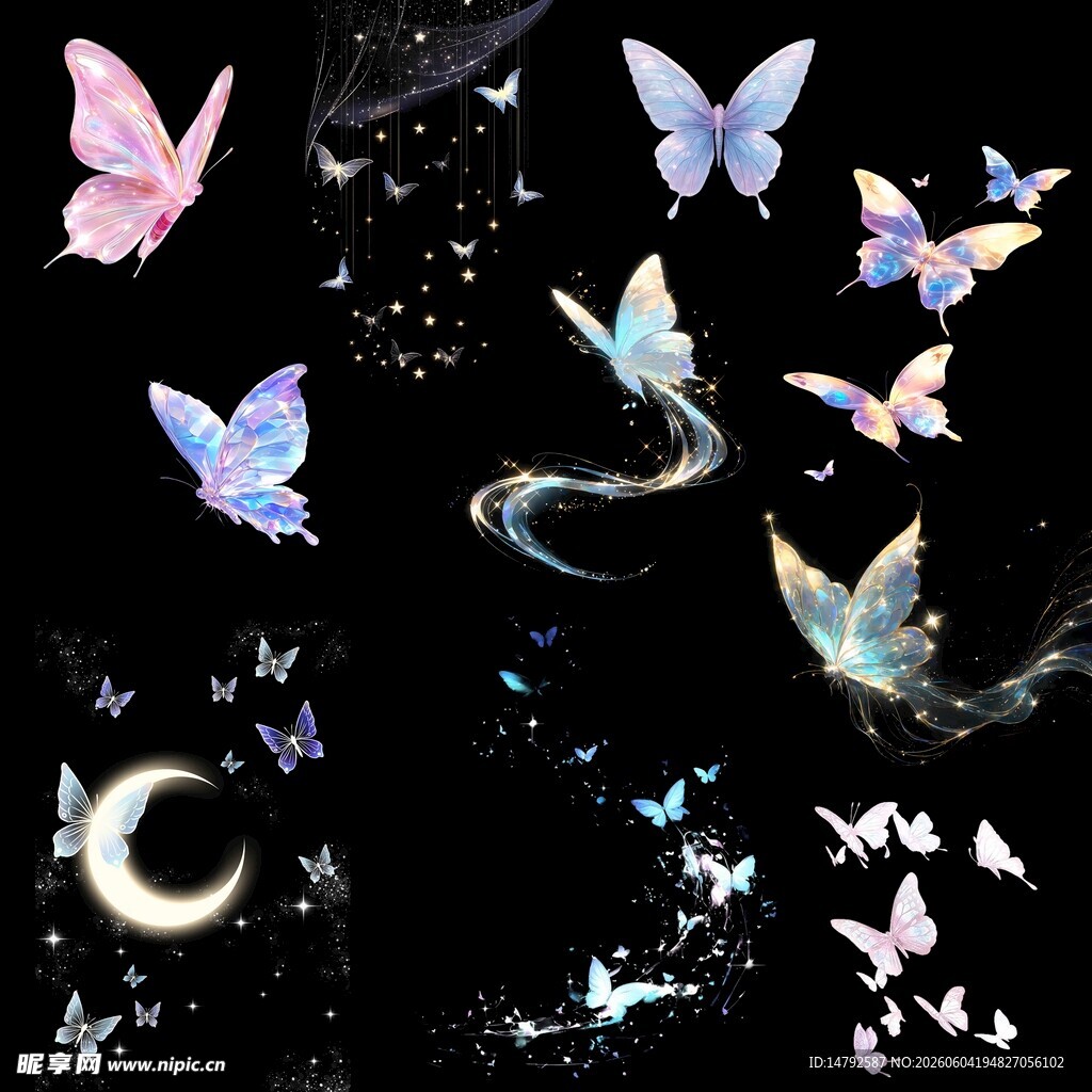 梦幻蝴蝶免扣