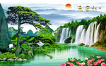 山水国画风景  意境悠远