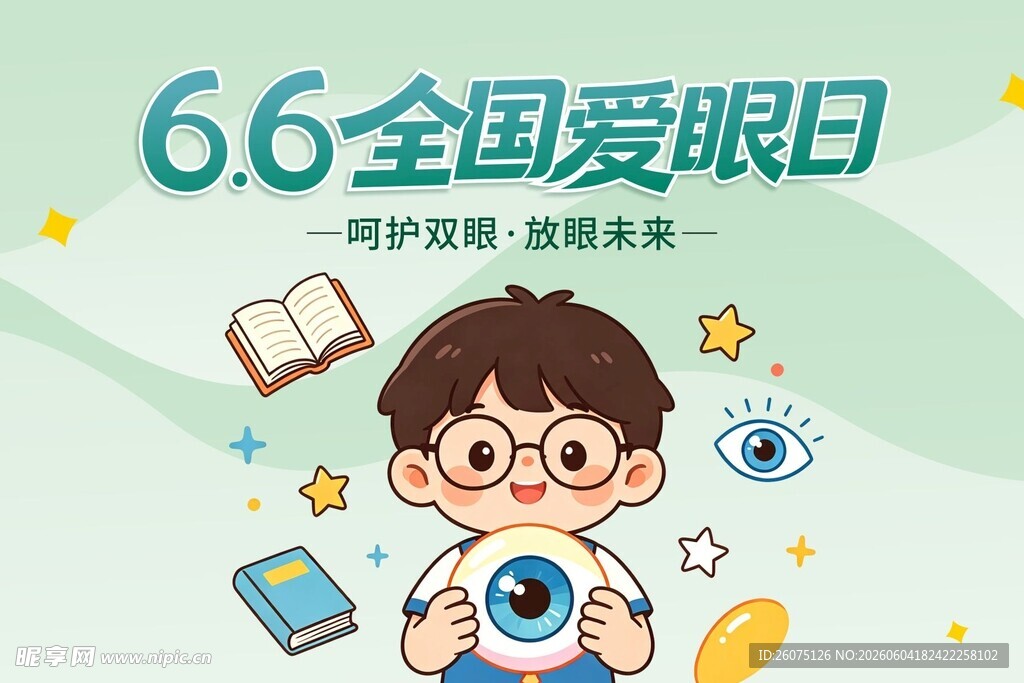 全国爱眼日海报