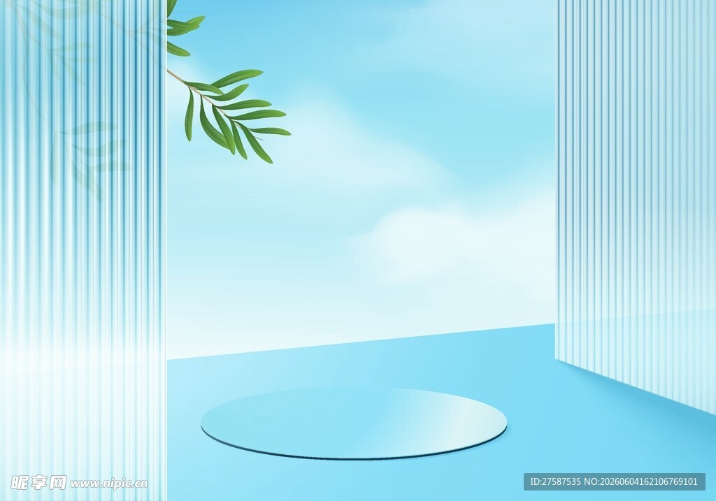 清新简约电商背景