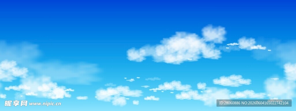 晴空白云背景