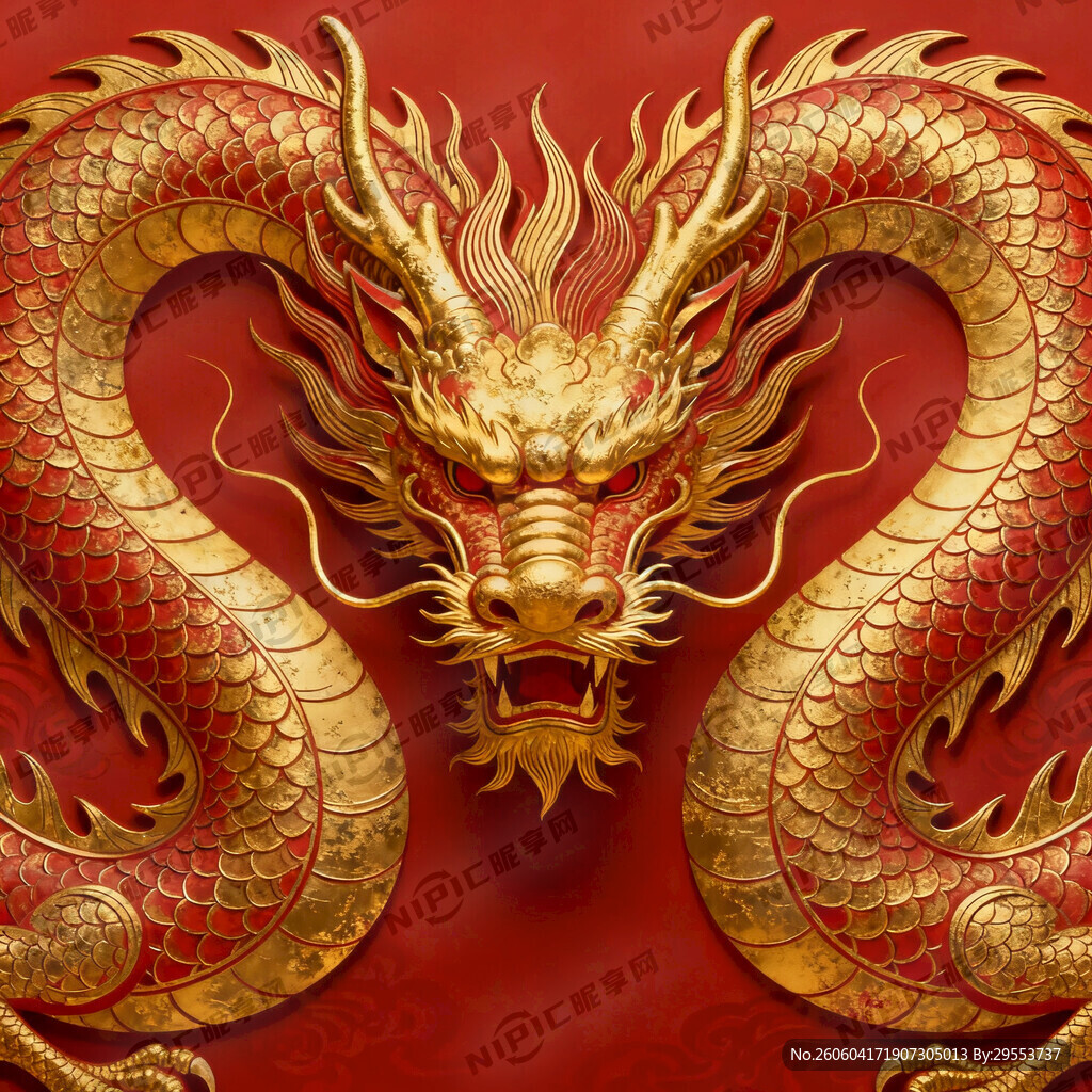 龙头在中间左右龙身