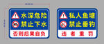 水深危险警示标识牌