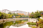 贵阳河畔城市风光美景