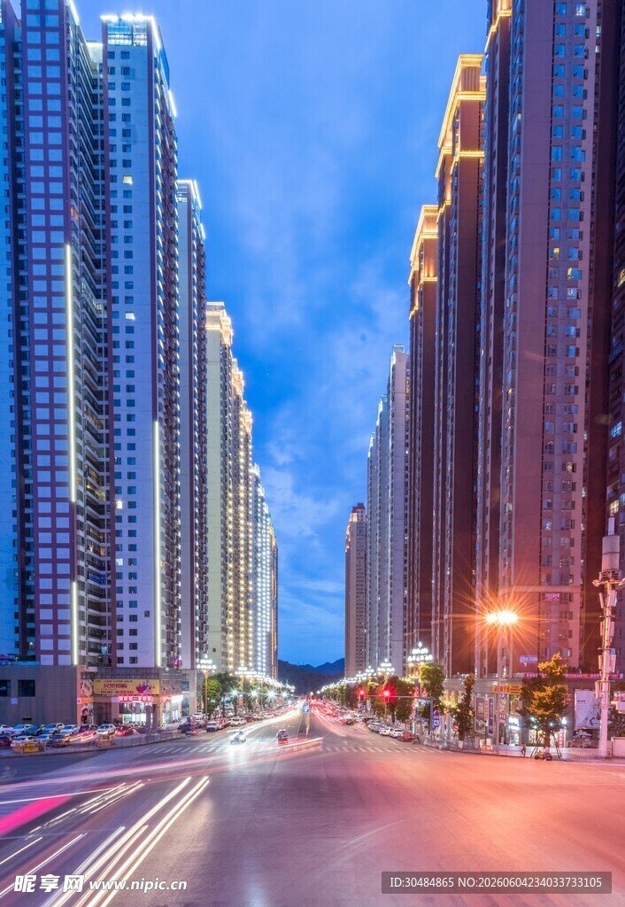贵阳都市繁华夜景
