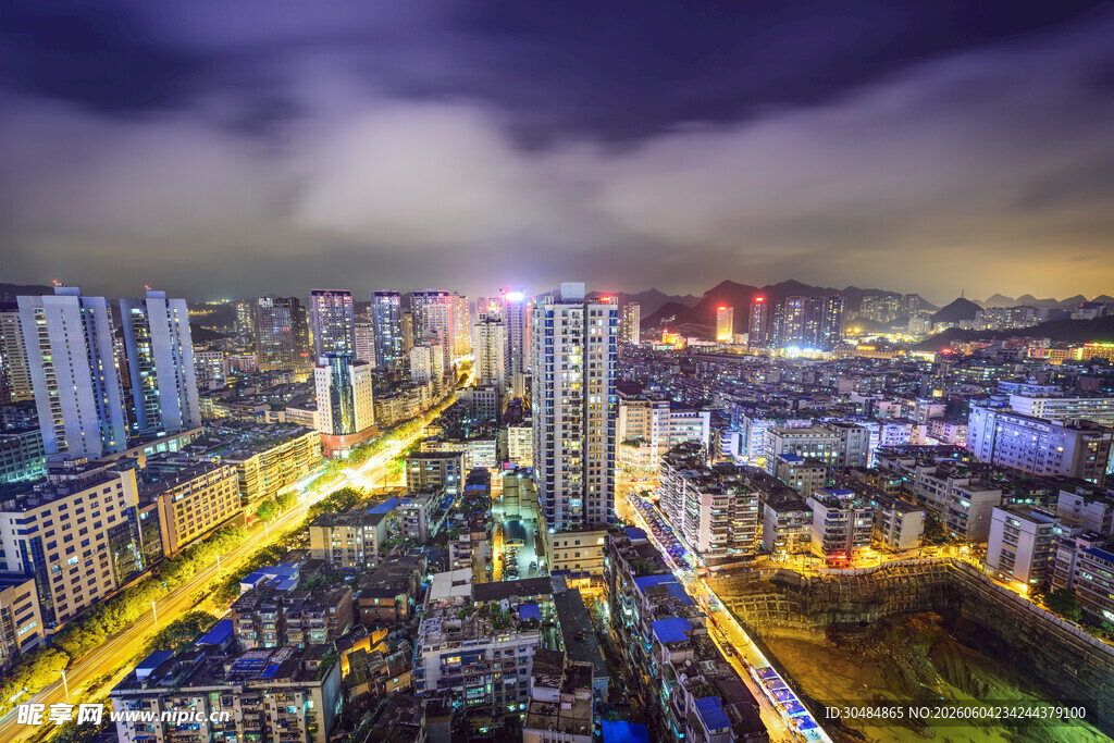 贵阳夜景俯瞰图