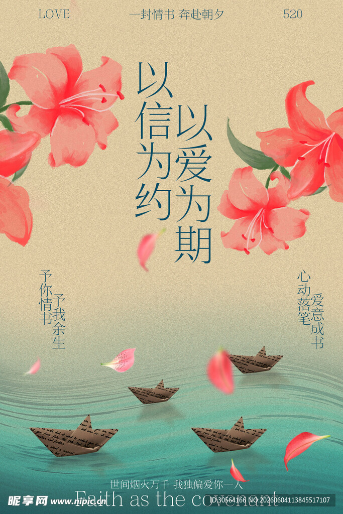 情人节节日活动海报