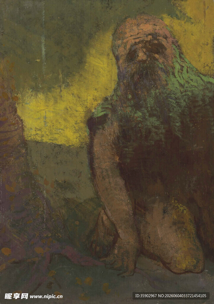 奇幻风格的神秘石像
