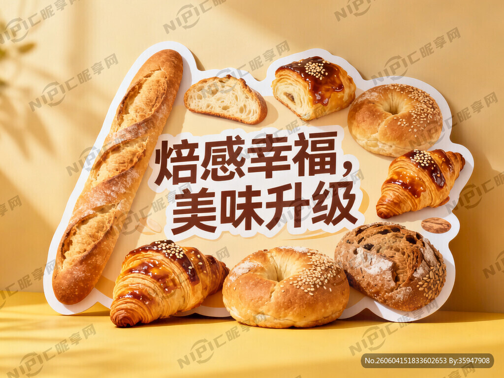 kt板上的主题是：焙感幸福
