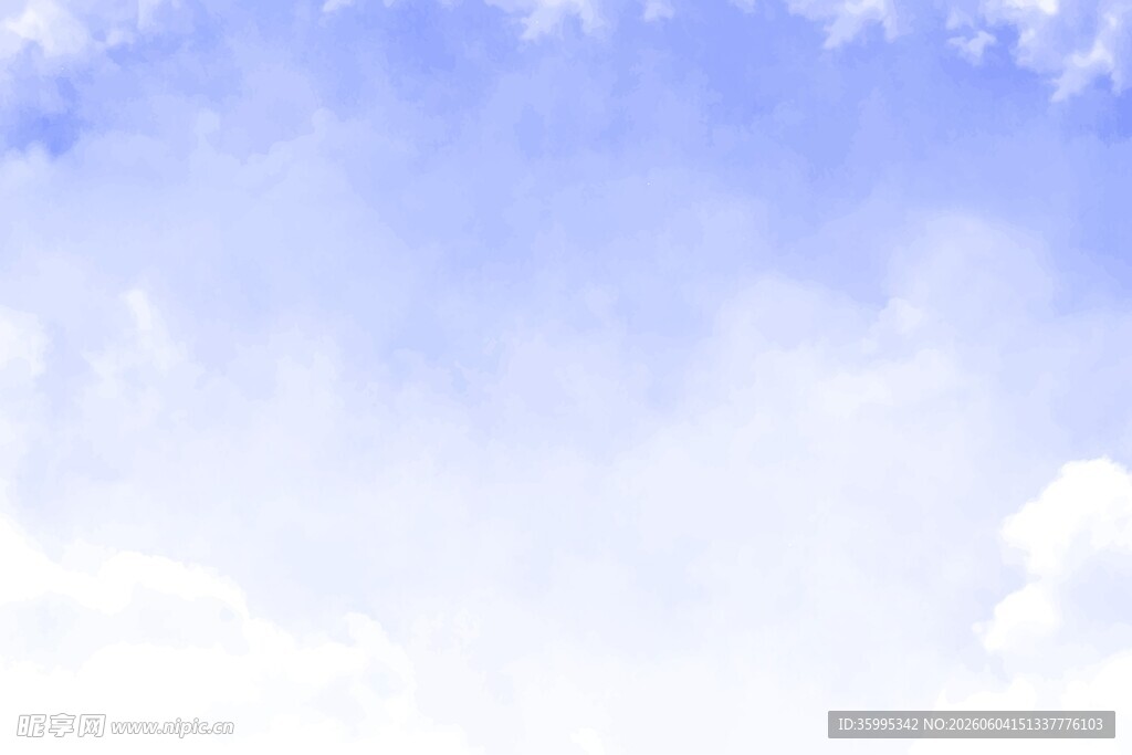 水彩天空背景