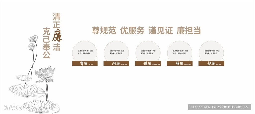 清正廉洁 文化墙