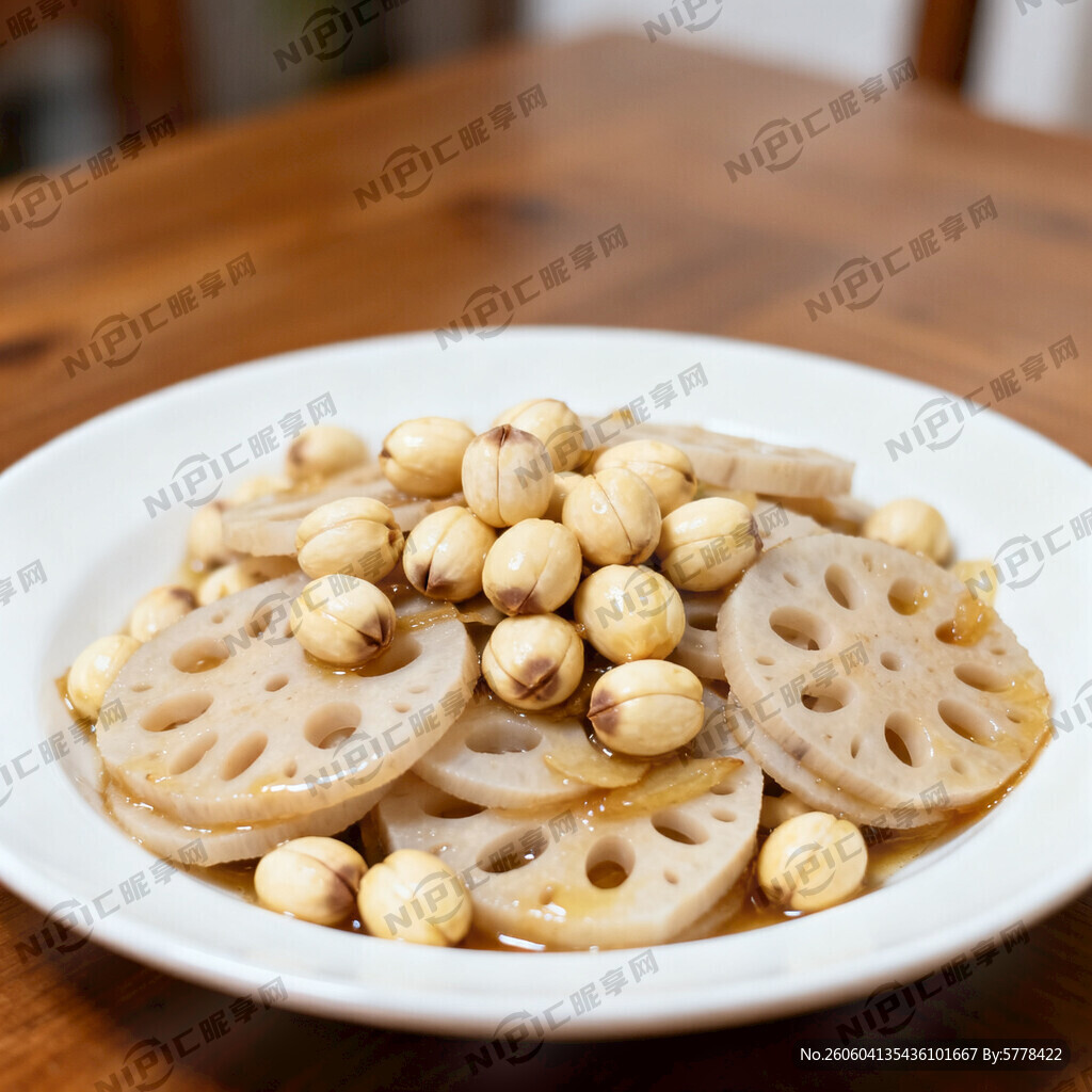 莲子清炒莲藕片