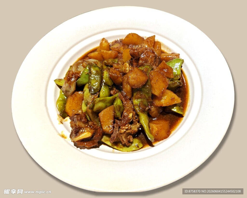 小黑土东北排骨焖豆角