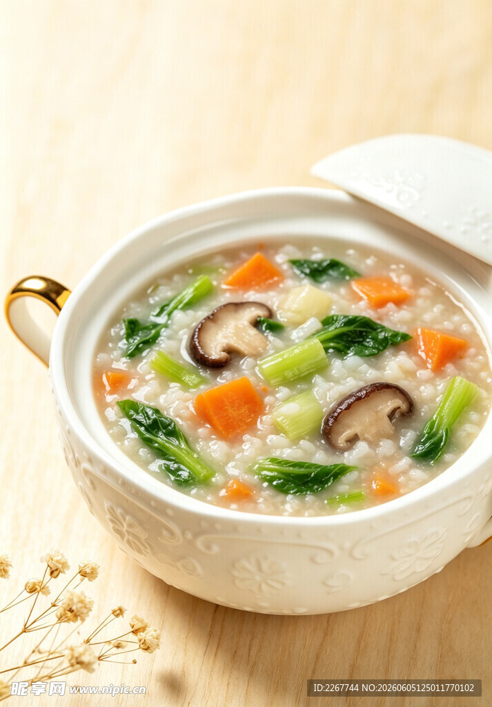 营养美味蔬菜粥
