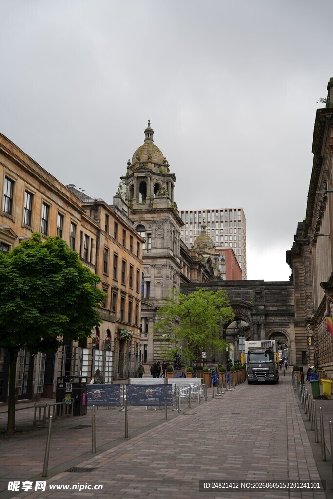 欧式街道建筑风景