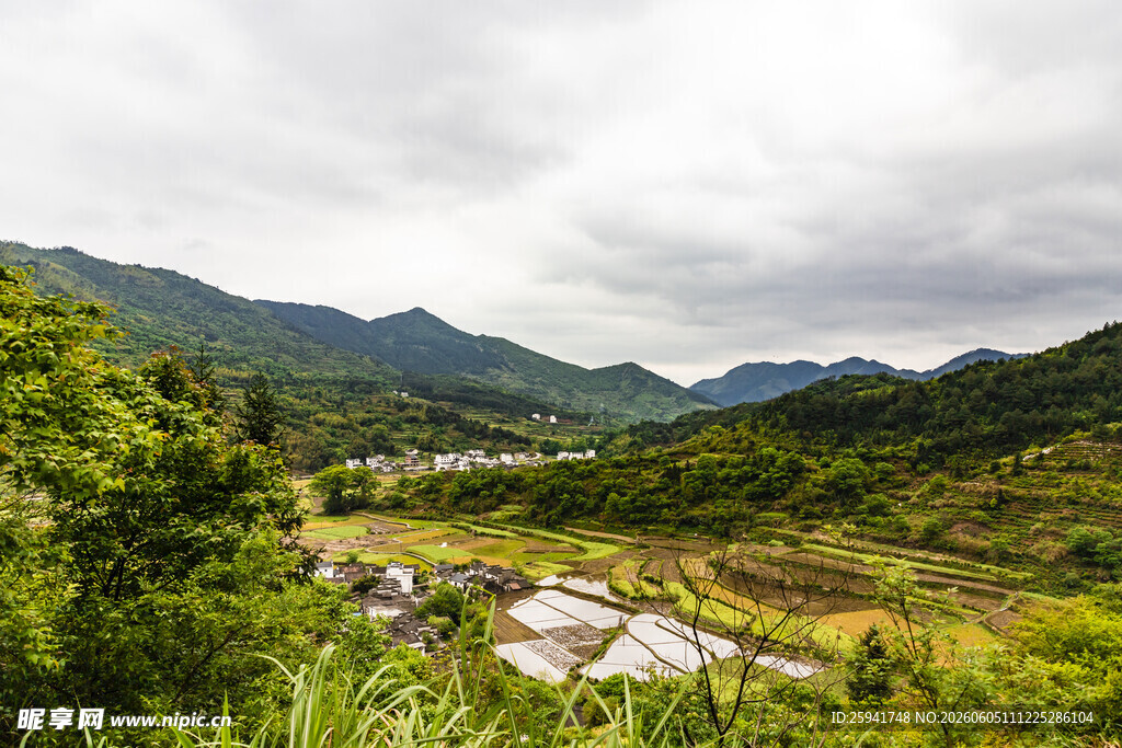 山间田园风光美景