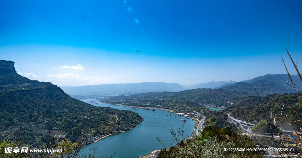 壮丽山水风光全景图