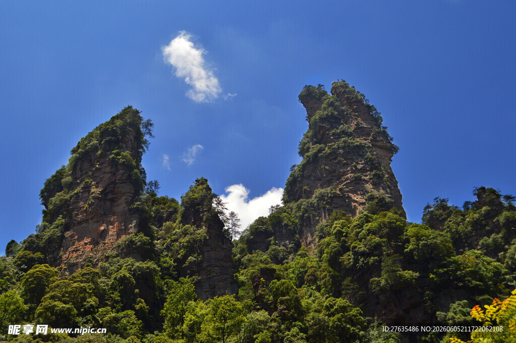 张家界奇峰林立美景
