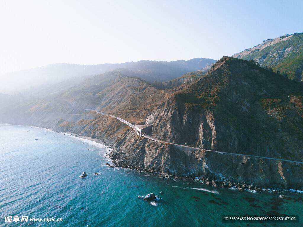海岸蜿蜒公路山海美景