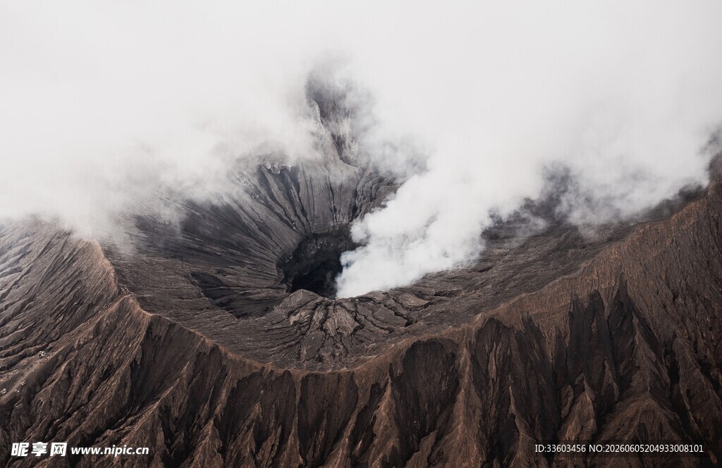 壮丽火山景观