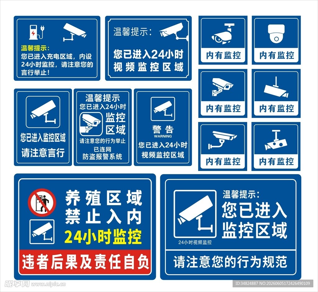 监控区域标识