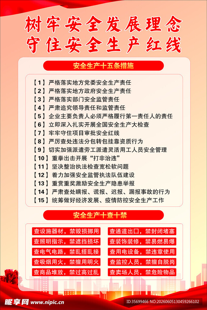 安全生产理念与红线宣传